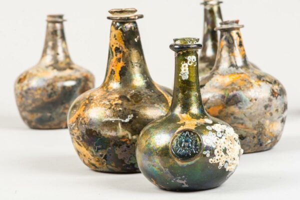 8. Selection of glass bottles